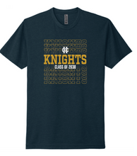 Load image into Gallery viewer, Holy Cross Class of 2030 Premium Tee | Stacked Knights Design