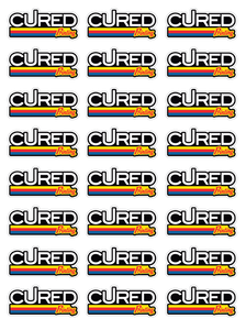 Contour "kiss" cut sticker sheets